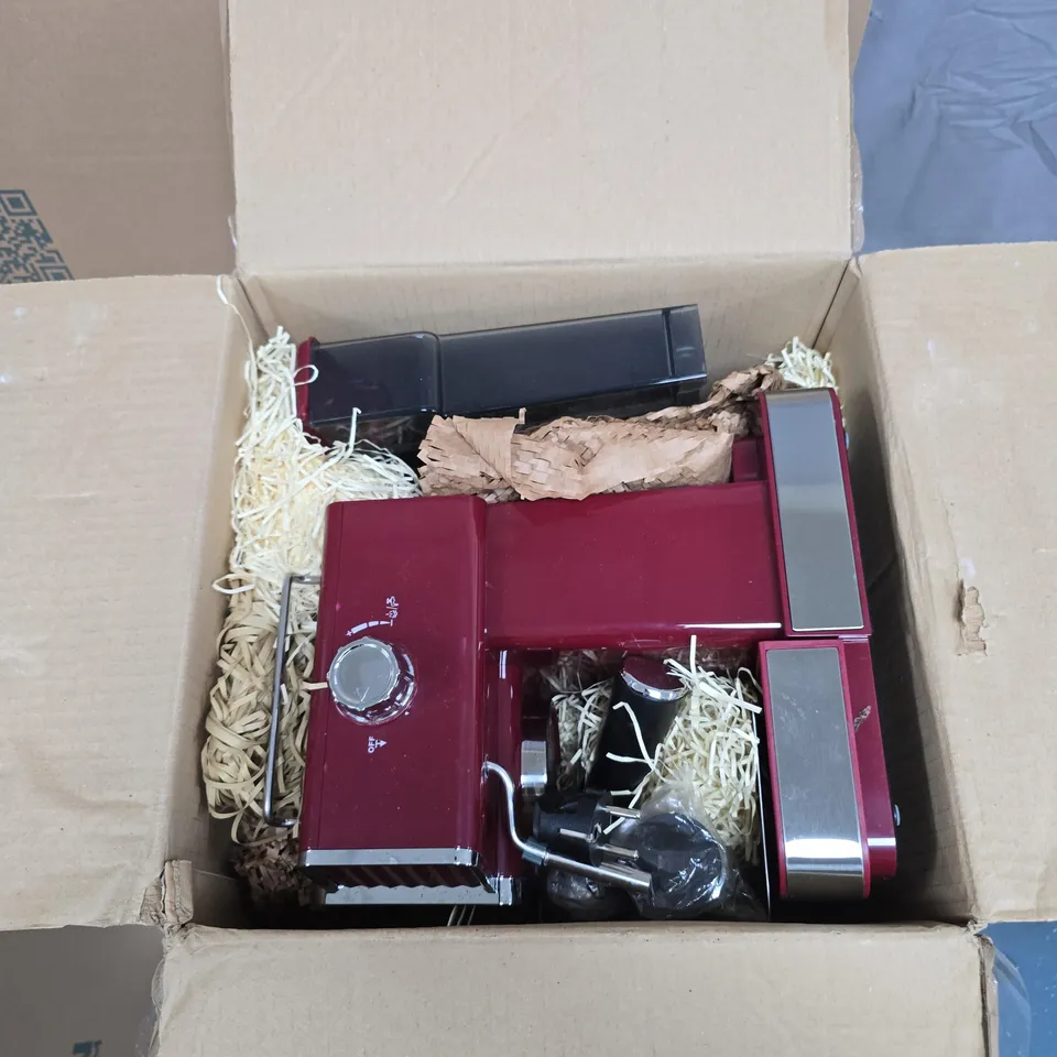 KLARSTEIN GUSTO CLASSICO ESPRESSO MAKER – RED, BOXED