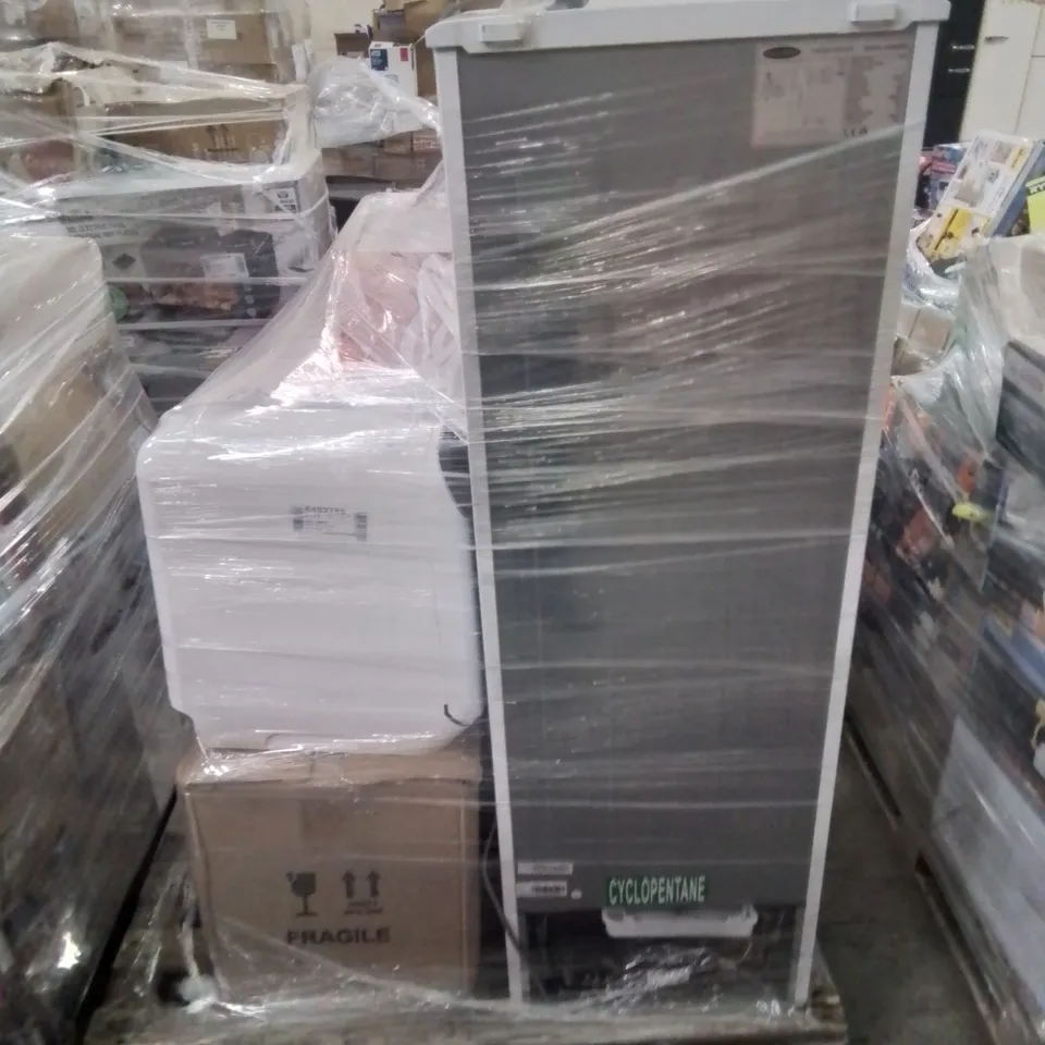 PALLET OF APPROXIMATELY 6 UNPROCESSED RAW RETURN HOUSEHOLD AND ELECTRICAL GOODS TO INCLUDE;