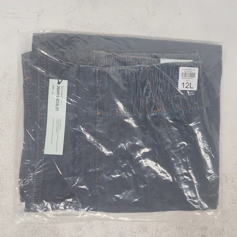 BAGGED RIVER ISLAND DENIM SPECIALIST JEANS IN DARK BLUE SIZE 12L