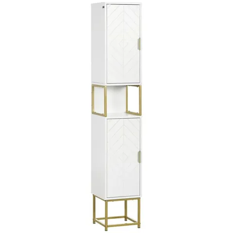 BOXED PAULIKENS FREESTANDING TALL BATHROOM CABINET