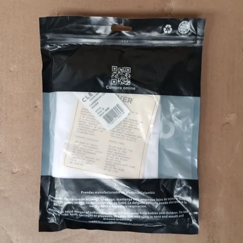 bagged clever caribbean long boxers in white size medium