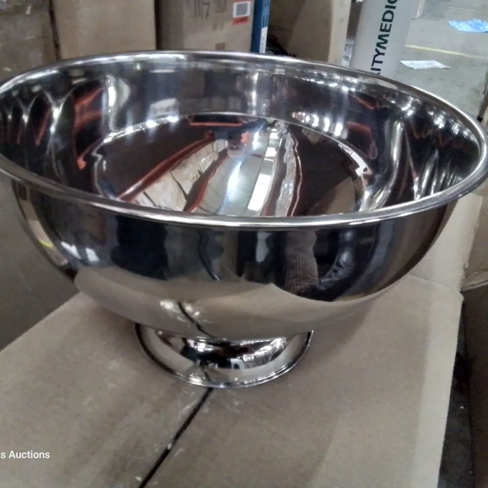 BOXED 36cm STAINLESS STEEL CHAMPAGNE BOWL