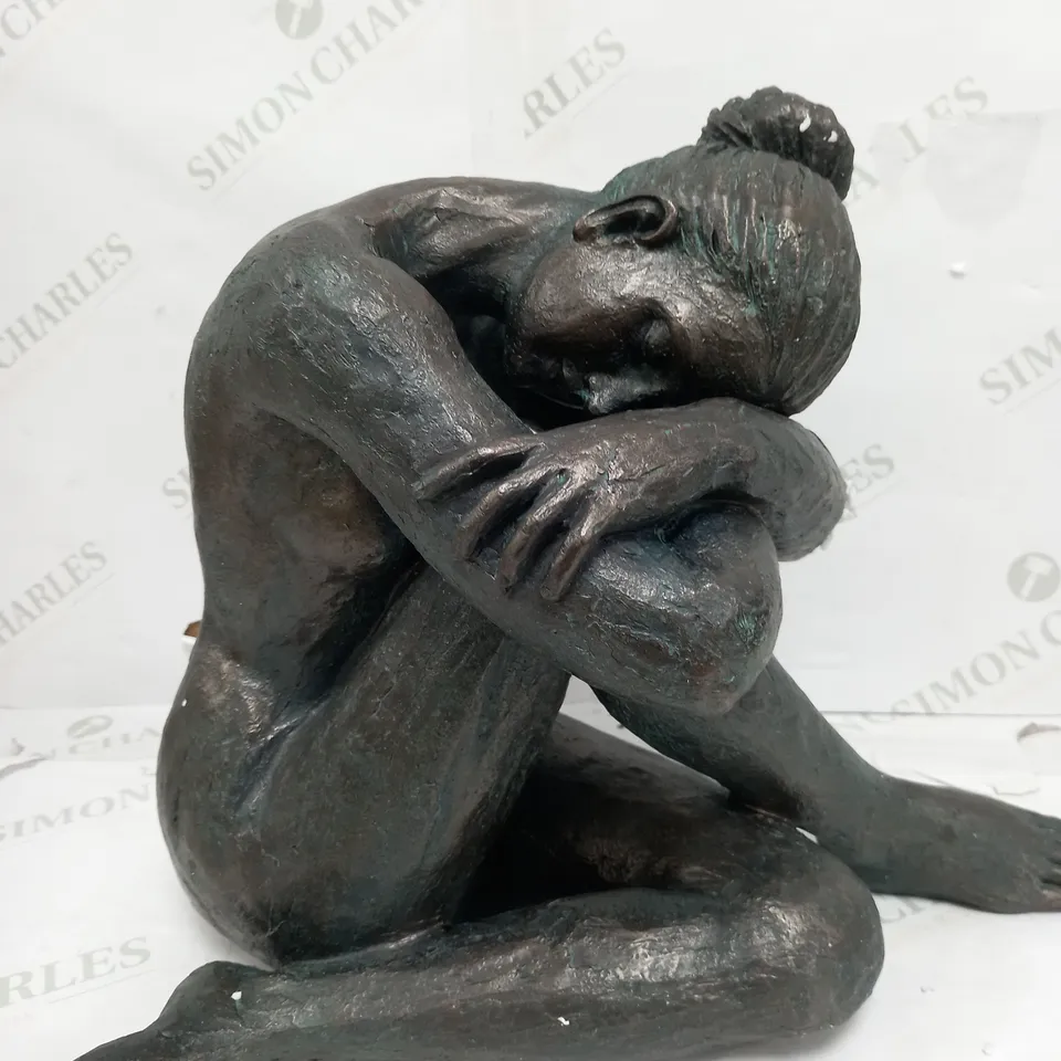 MY GARDEN STORIES AGED BRONZE EFFECT FEMALE SCULPTURE