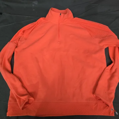 NIKKE DRI-FIT QUARTER ZIP IN ORANGE - LARGE