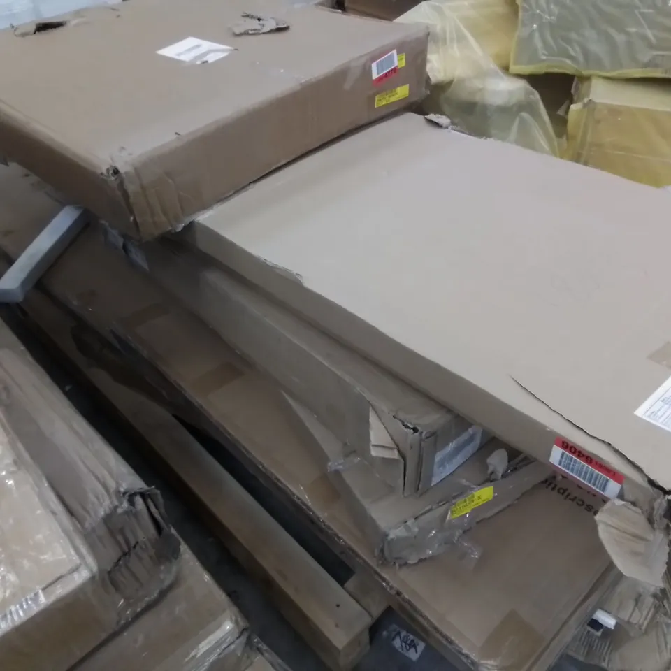 PALLET TO CONTAIN AN ASSORTMENT OF DESIGNER FURNITURE PARTS. 