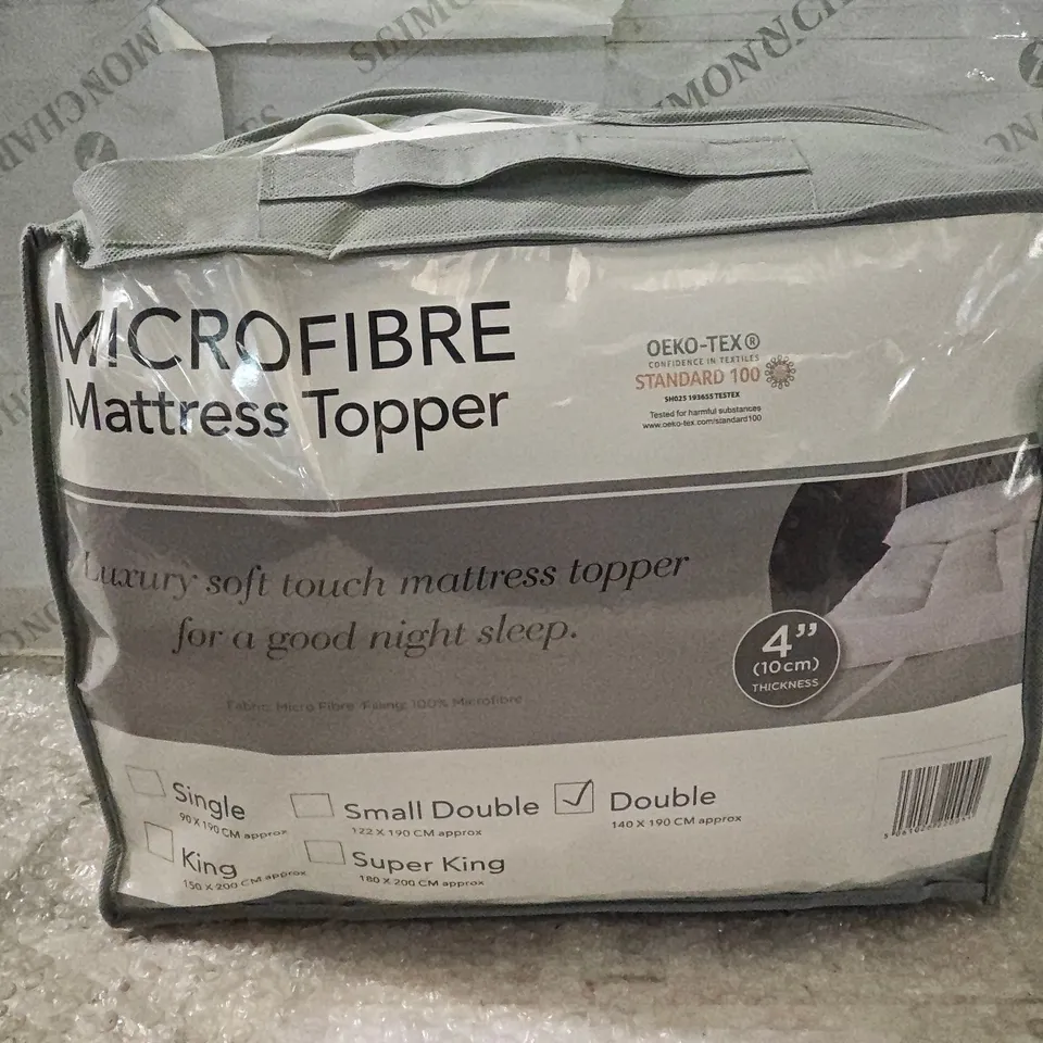 MICROFIBRE MATTRESS TOPPER – DOUBLE 140X190CM