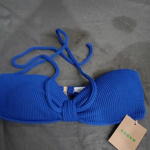 BODEN BLUE KNOT-FRONT BIKINI TOP - SIZE UNSPECIFIED
