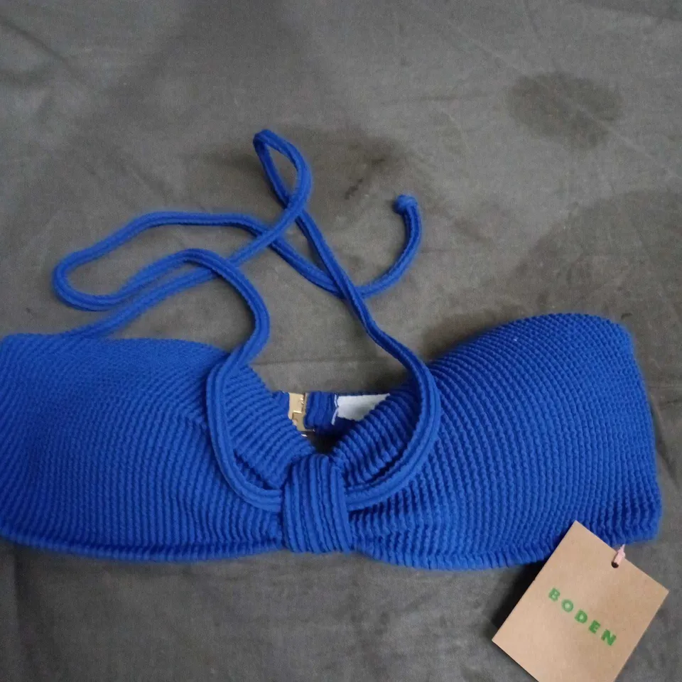 BODEN BLUE KNOT-FRONT BIKINI TOP - SIZE UNSPECIFIED