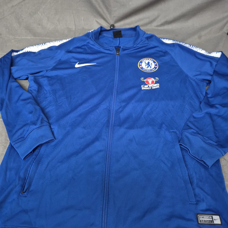 NIKE CHELSEA FC DRI-FIT TRACK JACKET – BLUE, MEN’S UK SIZE L