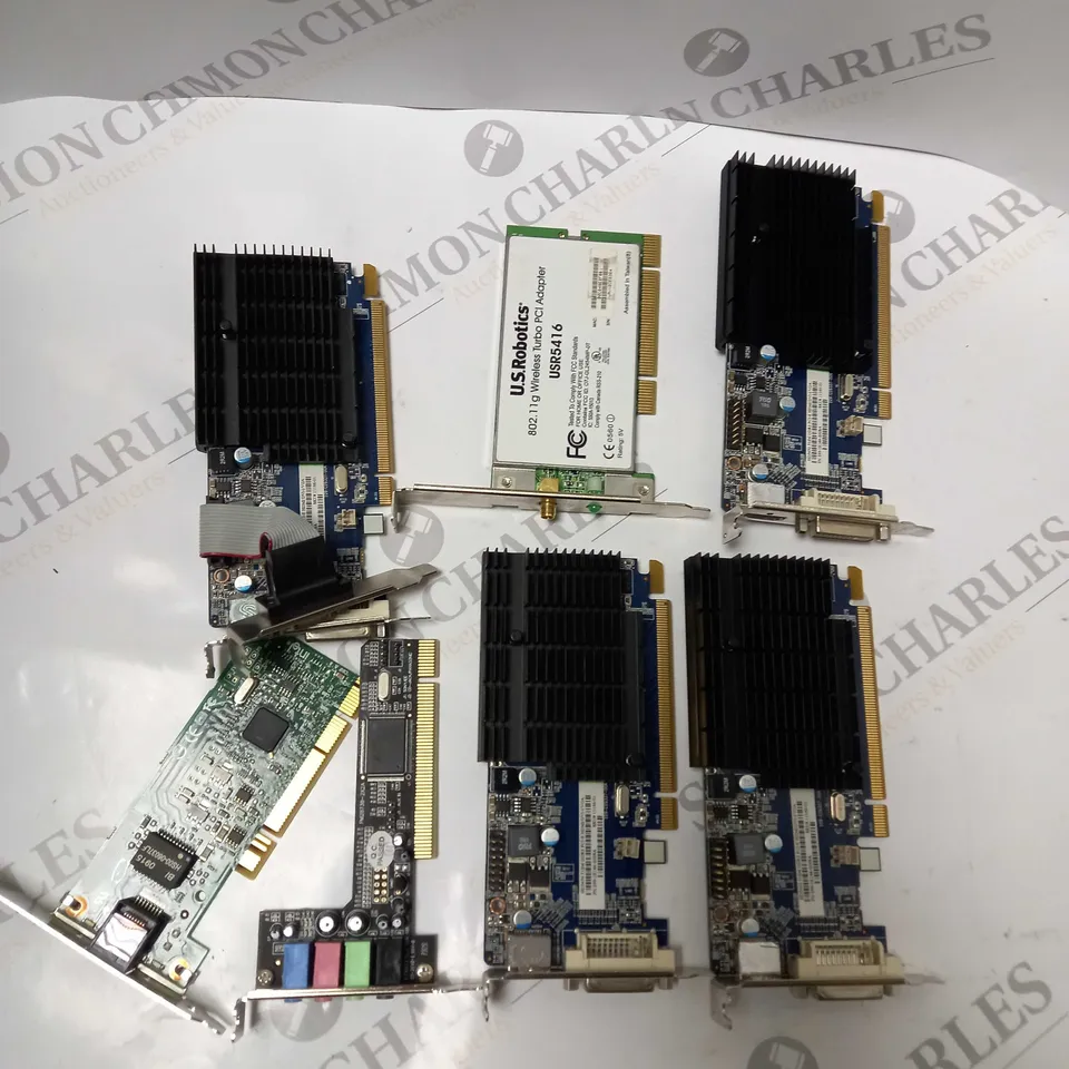 BOX OF ASSORTED COMPUTER PARTS 