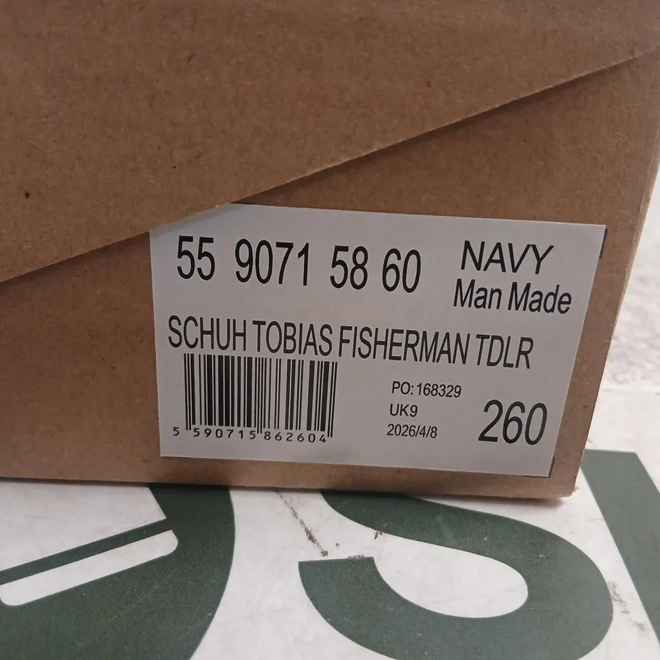 SCHUH TOBIAS FISHERMAN TDLR NAVY KIDS SHOES – UK9