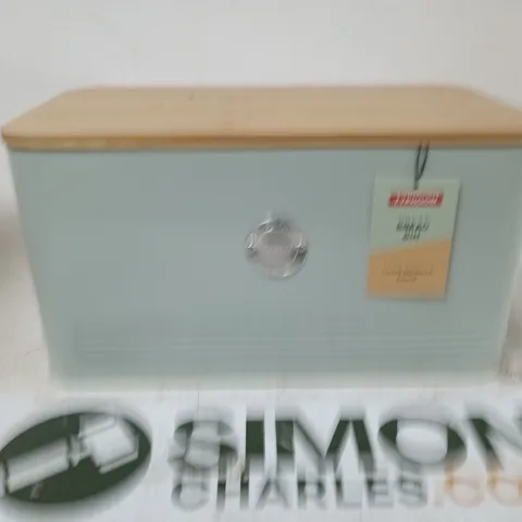 TEAL METAL BREAD BIN