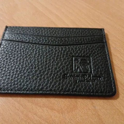SWAN & EDGAR CREDIT CARD HOLDER – BLACK LEATHER