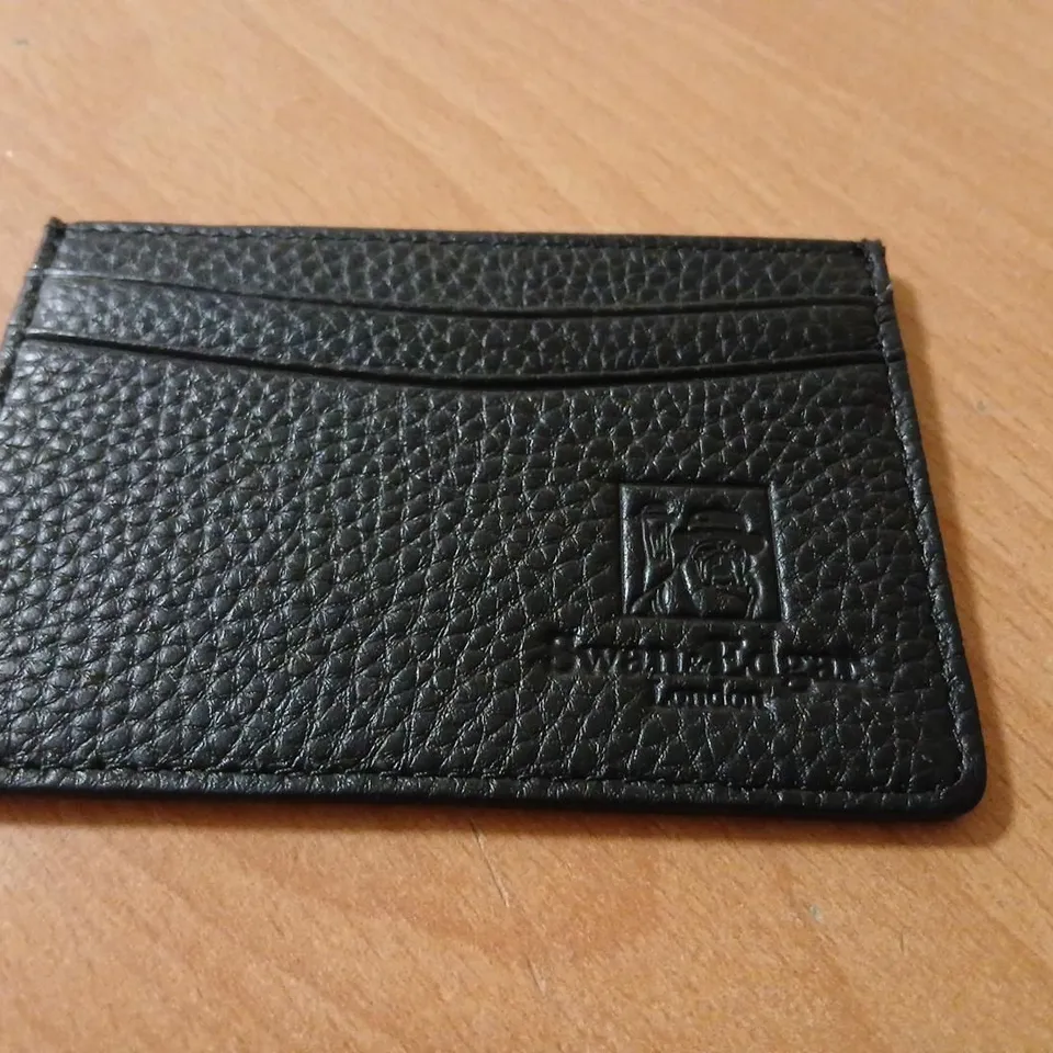 SWAN & EDGAR CREDIT CARD HOLDER – BLACK LEATHER