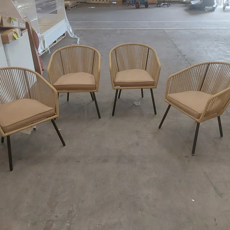 SET OF 4 DESIGNER DINING CHAIRS