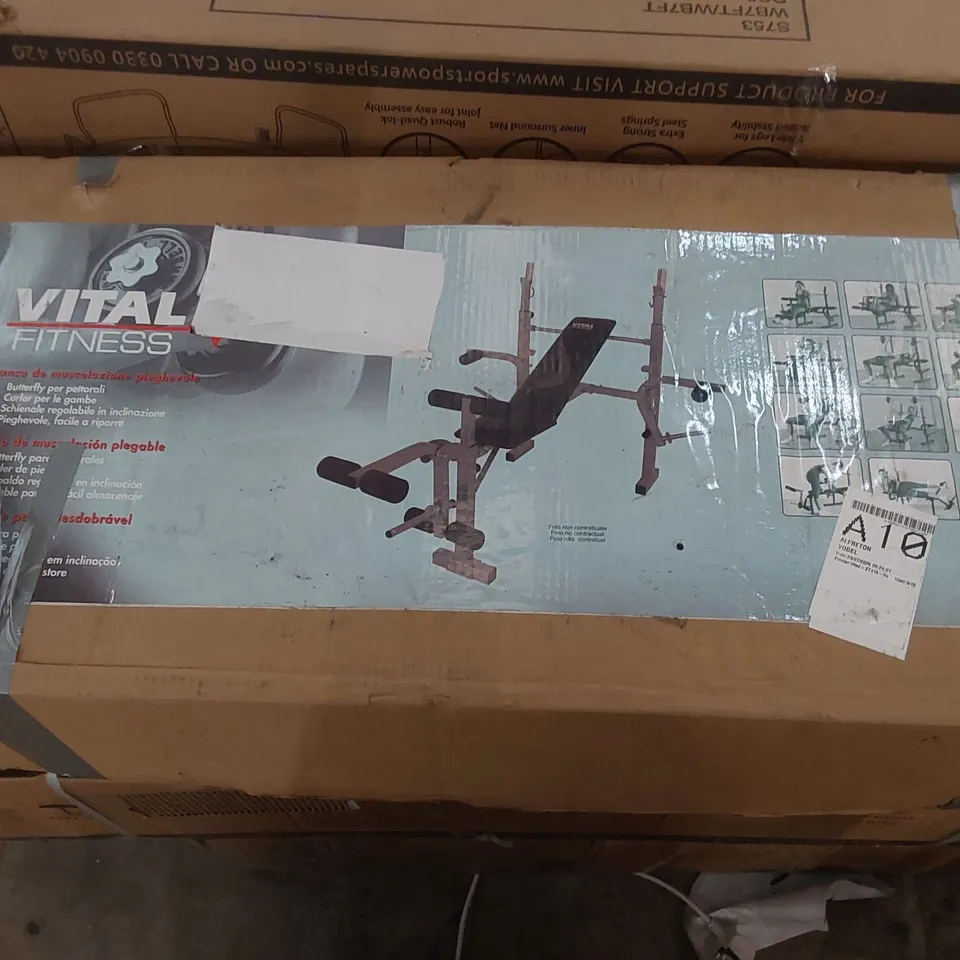 BOXED VITAL FITNESS FOLDING WEIGHT BENCH
