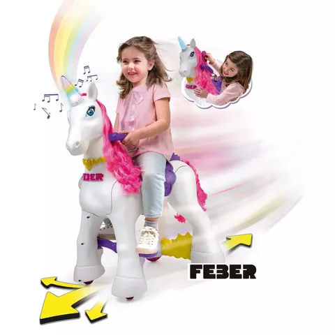 BOXED FEBER MY LOVELY UNICORN RIDE-ON - COLLECTTION ONLY