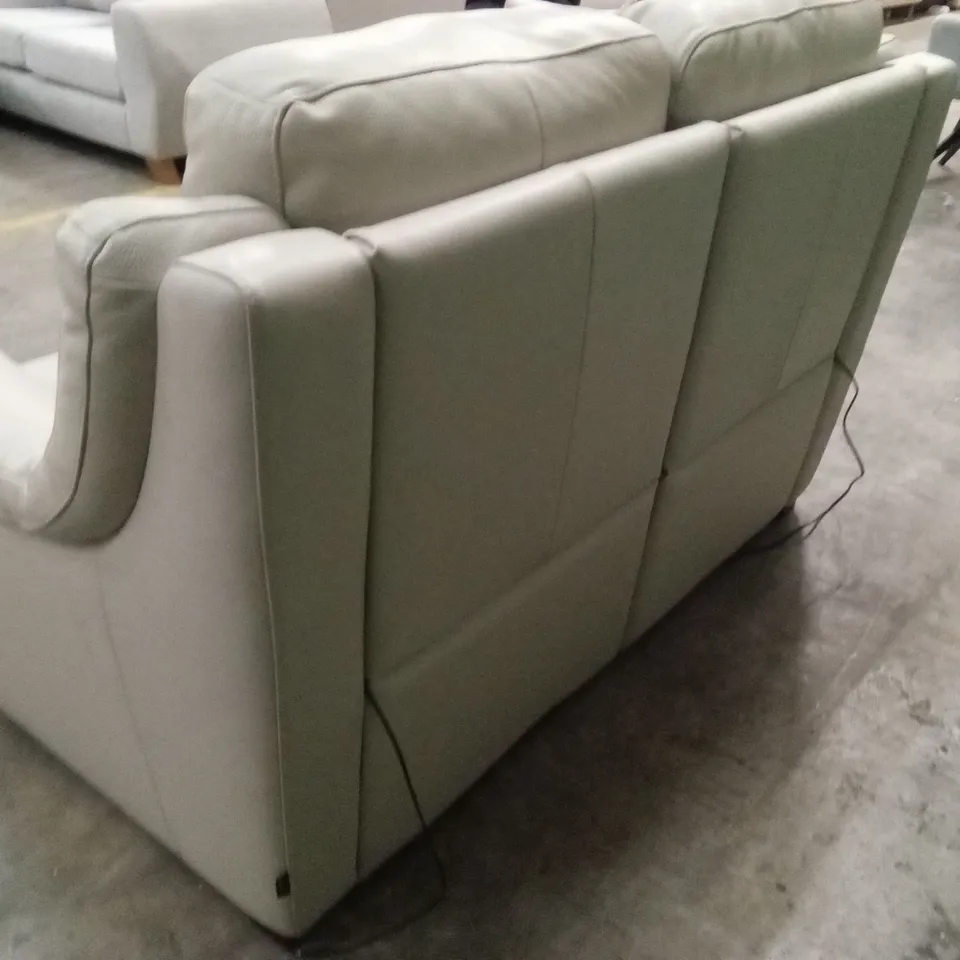 QUALITY DESIGNER ITALIAN MADE DEGANO SMALL 2 SEATER LEATHER ELECTRIC RECLINER SOFA