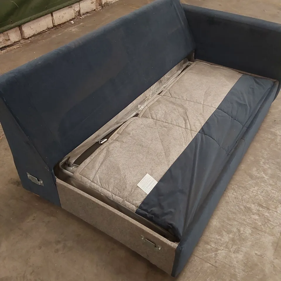 QUALITY DESIGNER SOFA CORNER BED SECTION - TEAL VELVET