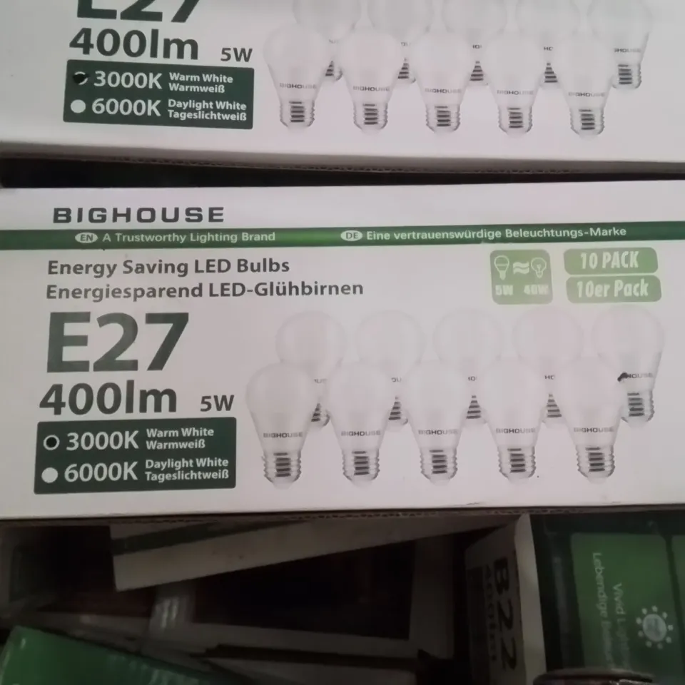LARGE BOX CONTAINING ASSORTED LIGHT BULBS ECT.