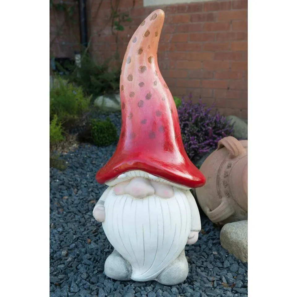 BOXED PAPILLION GLAZED GARDEN GNOME  