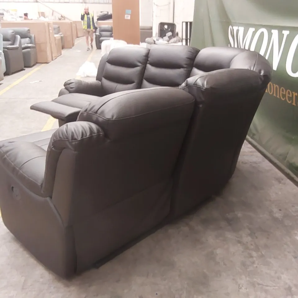 ROTHBURY LUXURY FAUX LEATHER HIGH BACK MANUAL RECLINER CORNER GROUP SOFA RRP £1599
