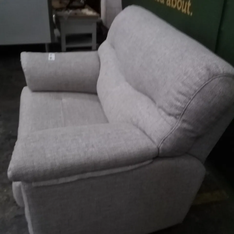 DESIGNER G PLAN MADE STRATTFORD REED TAUPE SNUGGLER SOFA