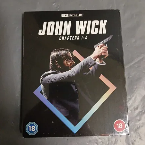 SEALED JOHN WICK CHAPTER 1-4 4K ULTRA HD COLLECTION