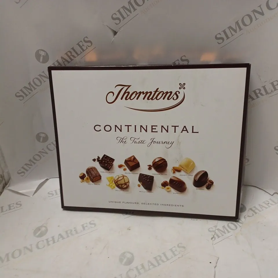 LOT OF APPROX 6 THORNTONS CONTINENTAL CHOCOLATE BOX