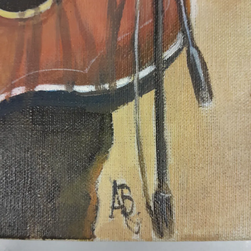 KRIS KRISTOFFERSON ON STAGE CANVAS PAINTING WITH ARTIST SIGNATURE 
