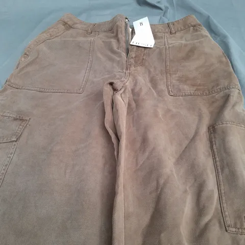 HUSH BOATRICE UTILITY TROUSERS IN KHAKI - SIZE 10