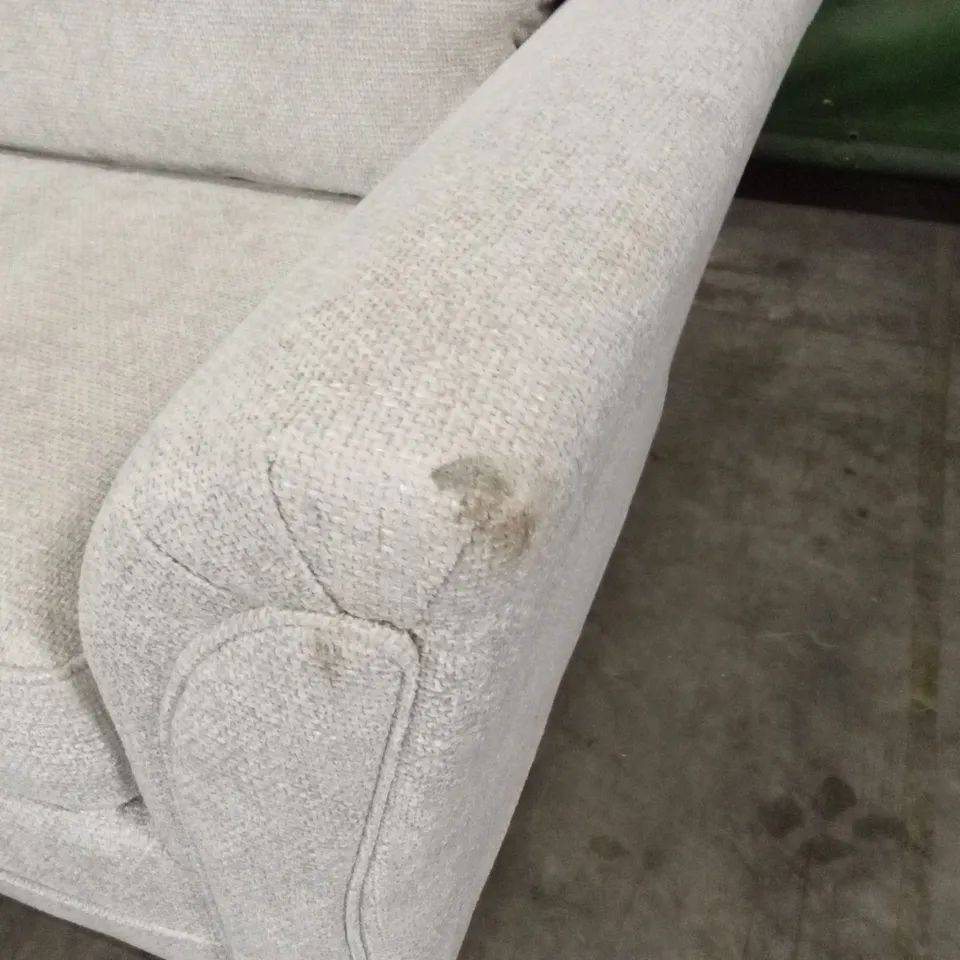 DURY CHUNKY WEAVE 3 SEATER STANDARD BACK SOFA - NATURAL RRP £649