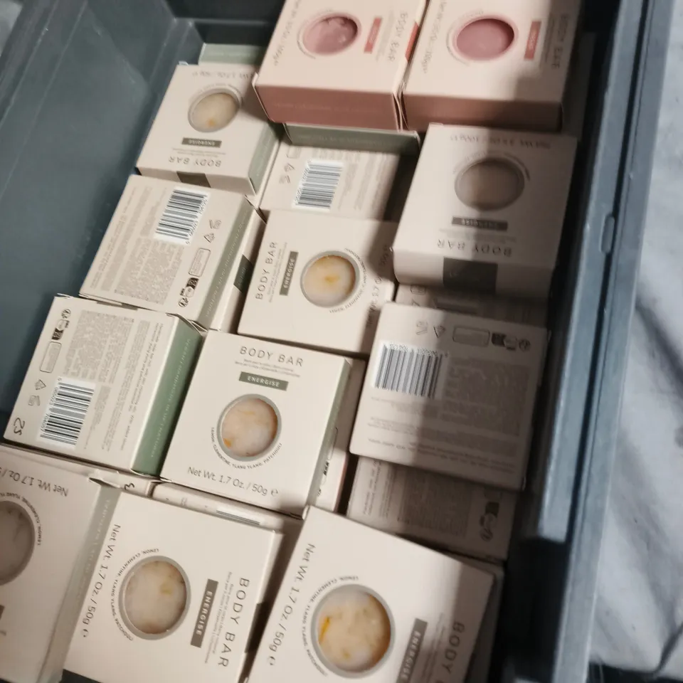 APPROXIMATELY 50 X BODY BAR ENERGISE – BATH & BODY BAR 50G (LEMON, CLEMENTINE, YLANG YLANG & PATCHOULI)