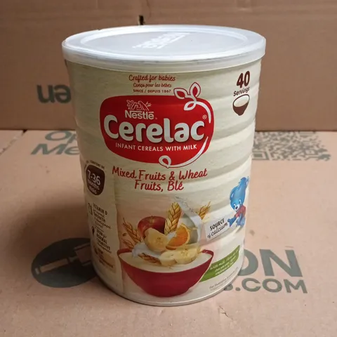 NESTLÉ CERELAC INFANT CEREAL WITH MILK – MIXED FRUITS & WHEAT, 40 SERVINGS 1KG TIN