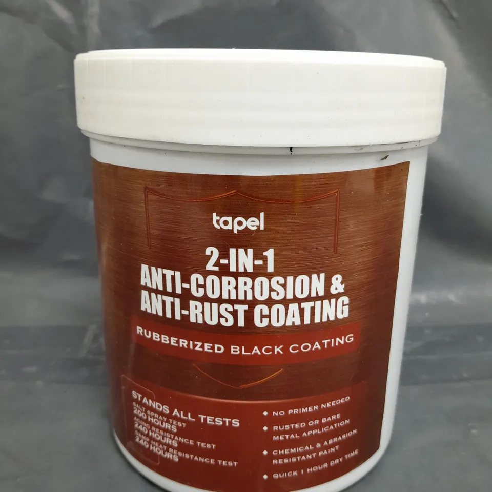 TAPEL 2-IN-1 ANTI-CORROSION & ANTI-RUST RUBBERIZED BLACK COATING (1KG)