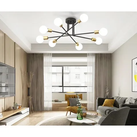 BOXED GABBARD 8-LIGHT SPUTNIK CHANDELIER (1 BOX)
