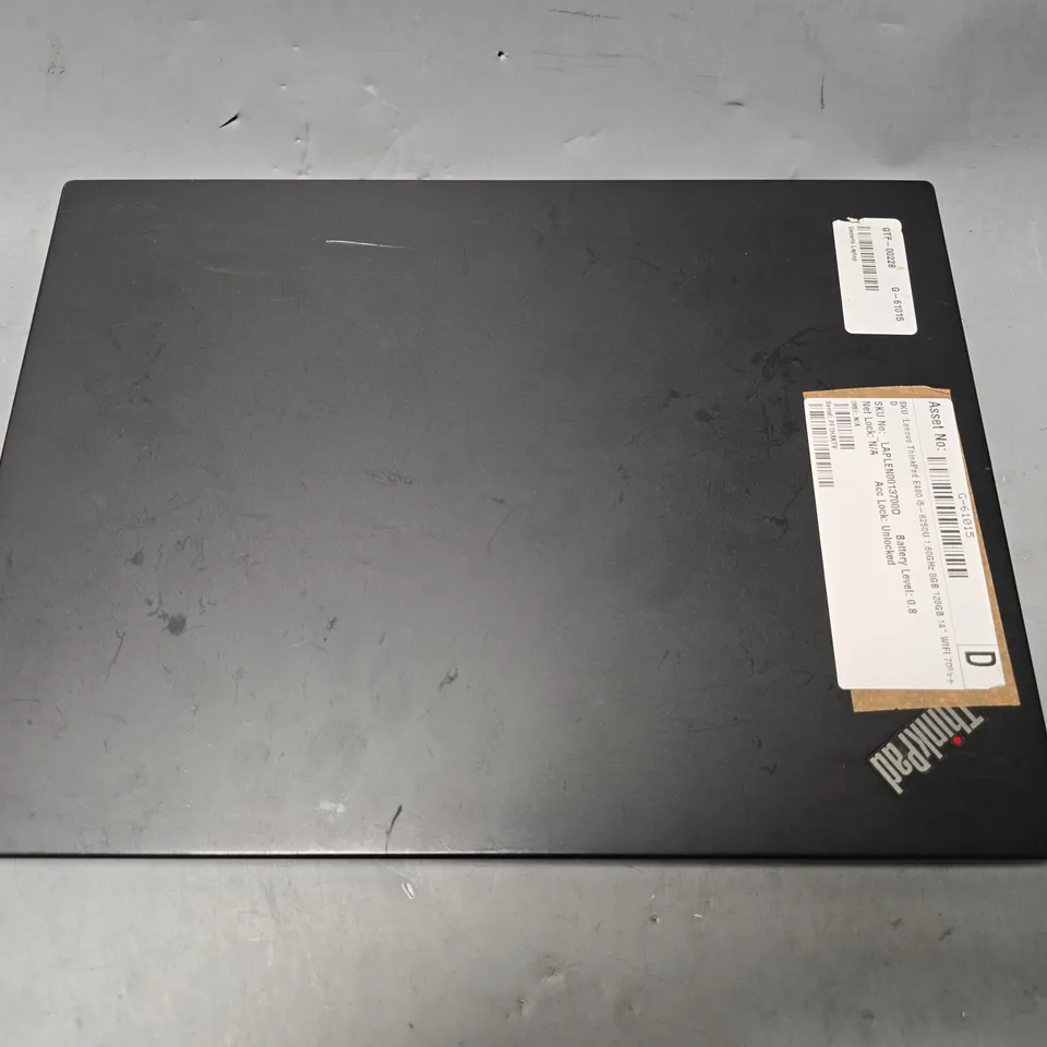 LENOVO THINKPAD E480 LAPTOP IN BLACK