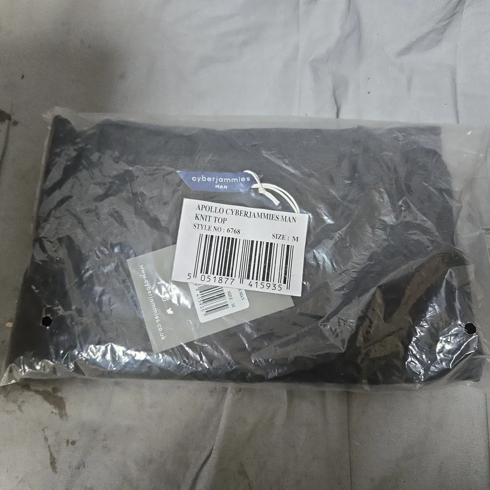 BOX OF APPROXIMATELY 25 ASSORTED CLOTHING ITEMS INCLUDING CYBERJAMMIES KNIT TOP , NAOMI & NICOLE BRIEFS , GORSENIA BRA AND GASPE TEE SHIRT 