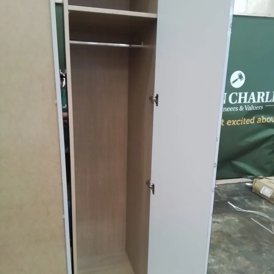 BUILT UP SINGLE MODULAR WARDROBE MIRROR DOOR, RAIL & SHELF RRP £255