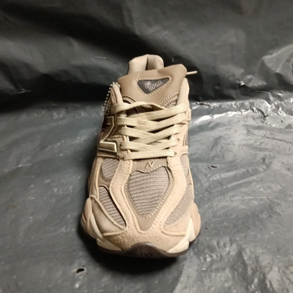 PAIR OF NEW BALANCE 9060 TRAINERS IN BROWN SIZE UK 5.5