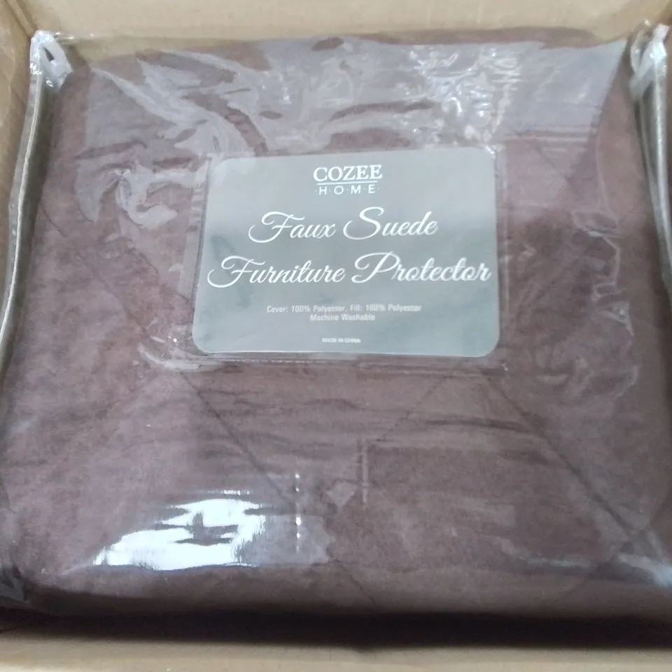 COZEE HOME FAUX SUEDE FURNITURE PROTECTOR IN PLUM