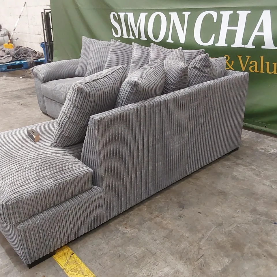 AMALFI RIGHT HAND SCATTER BACK FABRIC CORNER CHAISE SOFA  RRP £999