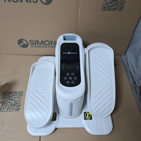 BLISS & BEYOND STEPFIT PORTABLE ELECTRONIC STEPPER IN WHITE - BOXED 