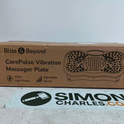 BLISS & BEYOND COREPULSE VIBRATION MASSAGER PLATE – 150W HIGH-POWER (BOXED)