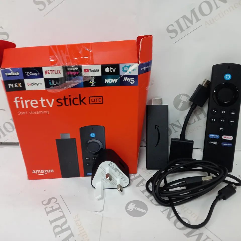 BOXED AMAZON FIRE TV STICK LITE