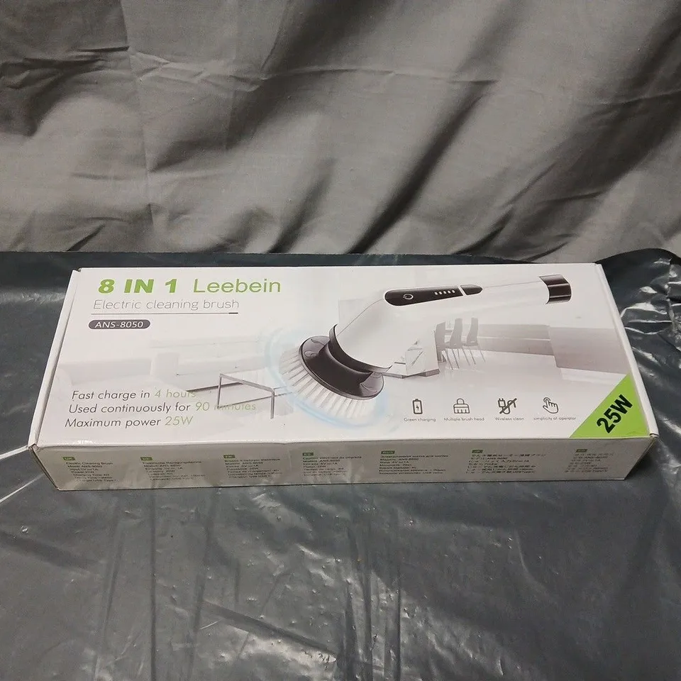 LEEBEIN 8-IN-1 ELECTRIC CLEANING BRUSH ANS-8050, SEALED