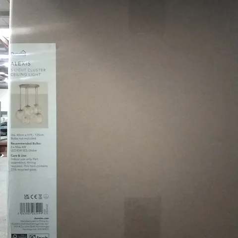 BOXED 5 LIGHT CLUSTER CEILING LIGHT