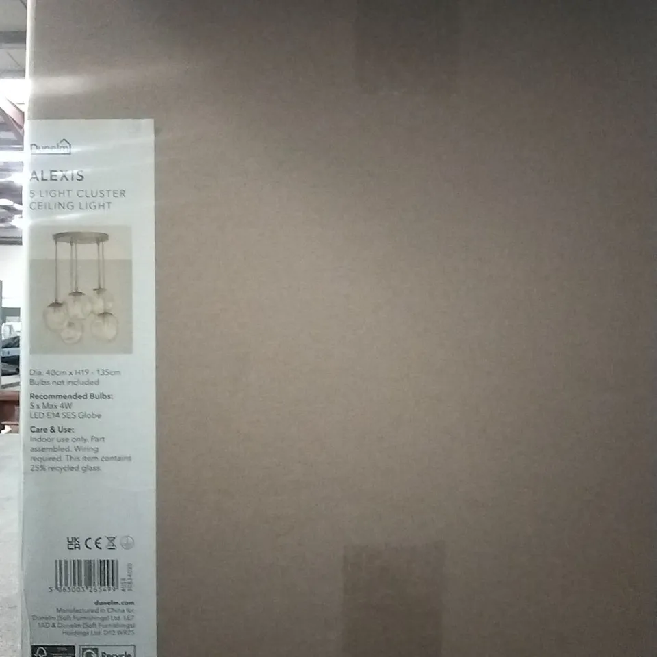 BOXED 5 LIGHT CLUSTER CEILING LIGHT
