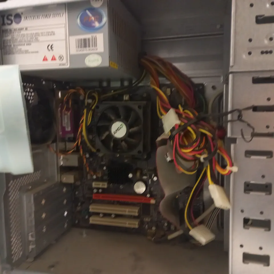 PC TOWER WITH ISO 450PP POWER SUPPLY & ECS C51GM-M MOTHERBOARD
