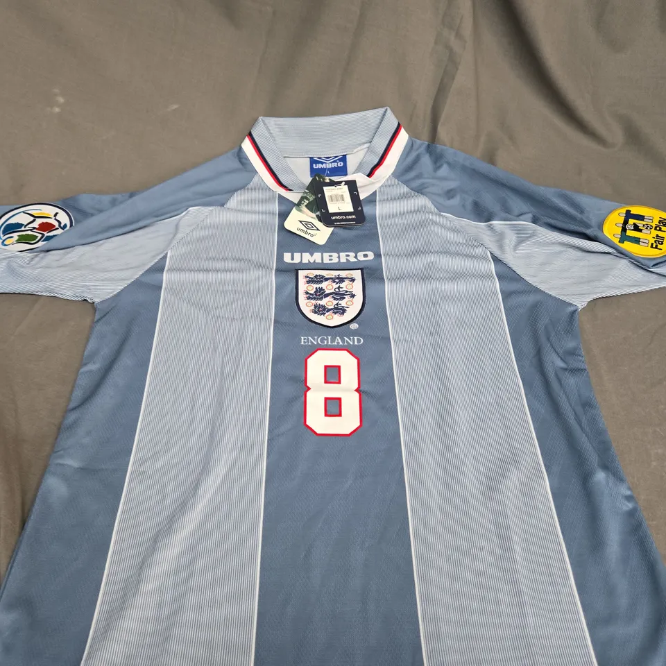 ENGLAND 1996 AWAY EURO CHAMPIONSHIP RETRO SHIRT SIZE L